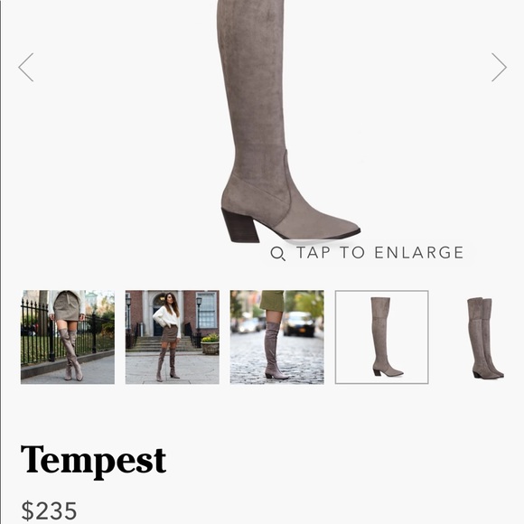 NEW Thursday Boots Tempest Mink Over the Knee - Picture 2 of 5